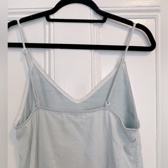 Aritzia Wilfred Free Vivienne Denim Light Blue Mini Slip Dress- Small - Picture 8 of 13